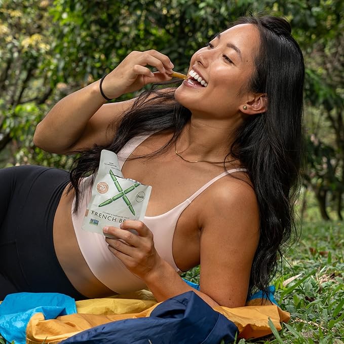 POSHI Marinated French Green Bean Snack Pack | Original Flavor | Keto, Vegan, Paleo, Non GMO, Low