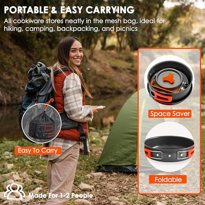 Camping Cookware Mess Kit