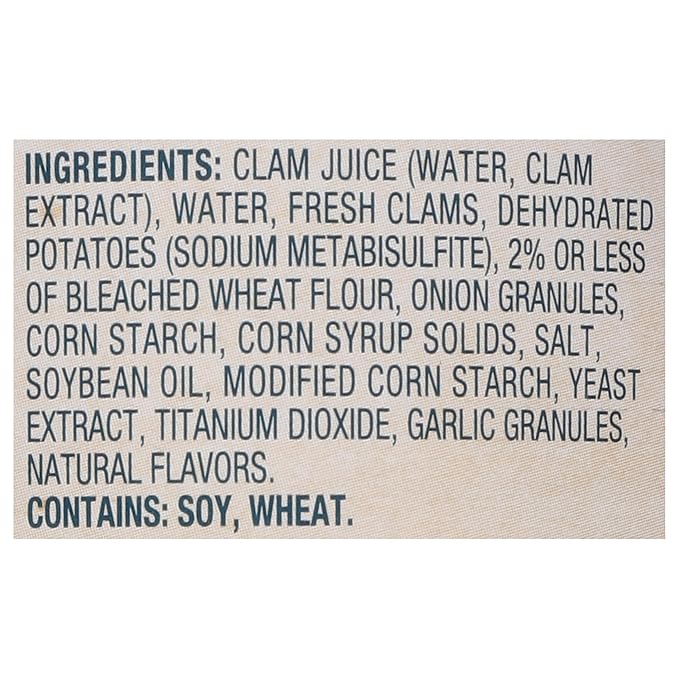 Snow's Condensed New England Clam Chowder, 15 oz Can (Pack of 12) - 4g Protein per Serving