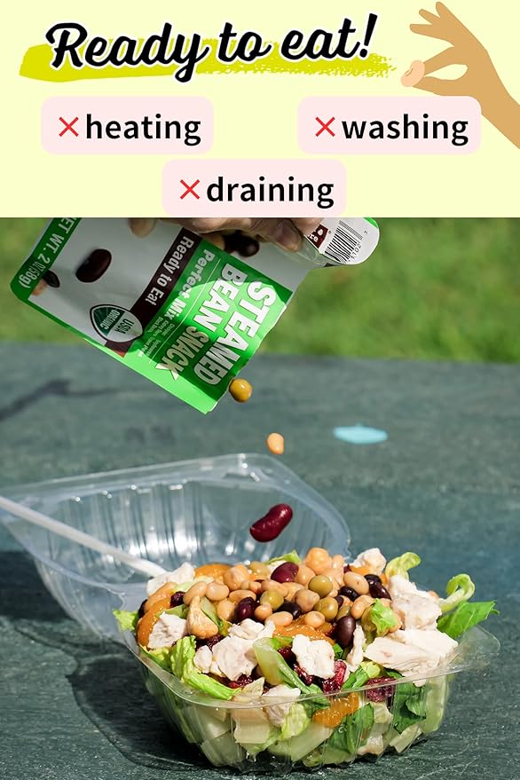 ?�Eat More Beans?‘Organic Fully Cooked Perfect Beans - Economy Pack, USDA Vegan Vegetarian Healthy