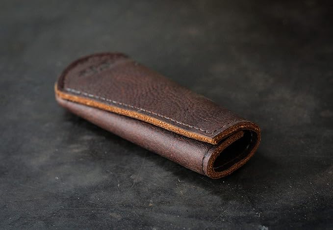 Leather Cast Iron Skillet Pan Handle Cover - Made In USA (Long 5.75")