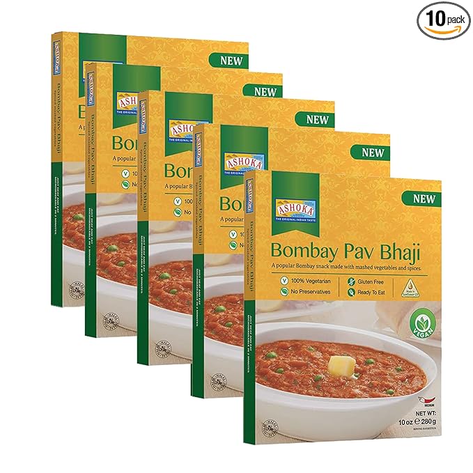 Ashoka Traditional Meals 1932, Vegan Mashed Vegetable Instant Curry, All-Natural, Ready to Eat
