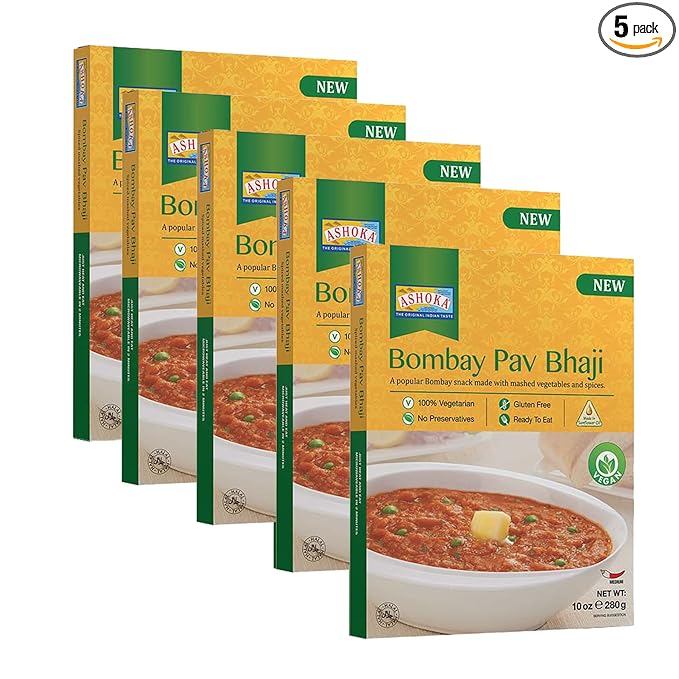 Ashoka Traditional Meals 1932, Vegan Mashed Vegetable Instant Curry, All-Natural, Ready to Eat