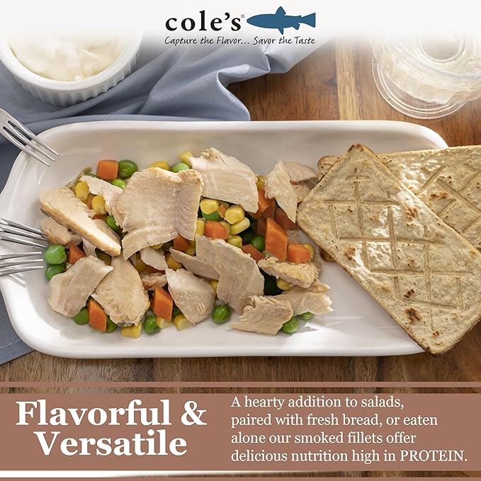 COLE’S Open & Eat Meals Variety Pack | 5.6 oz Hand-Packed Smoked Salmon & Trout with Quinoa &