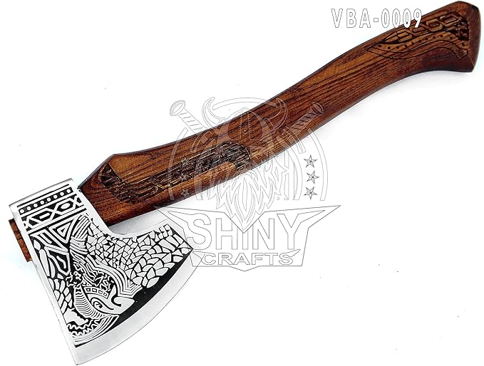 SHINY CRAFTS-Axes Viking Axe Hatchet-Norse Battle Axe Best Handmade Tomahawk Viking Bearded Axe