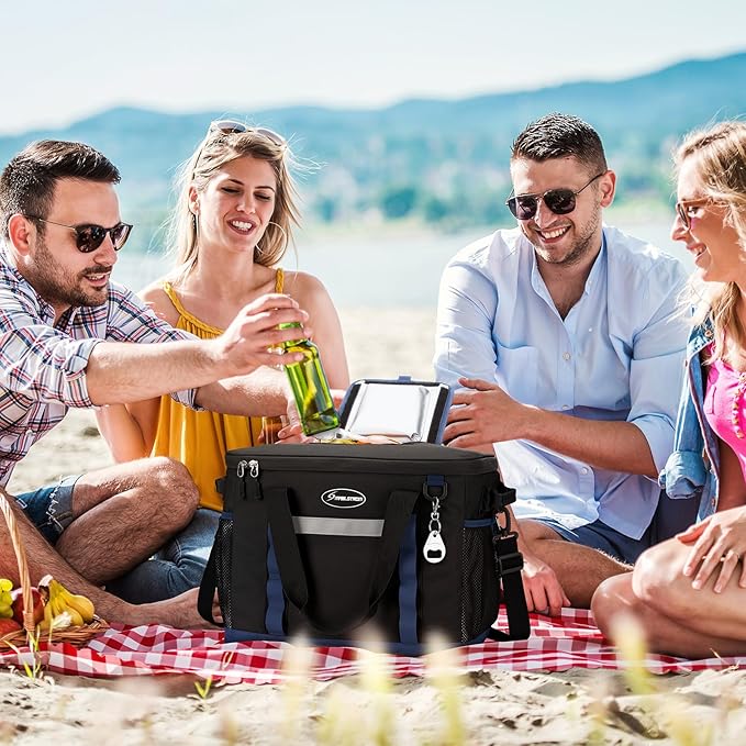 Maelstrom Collapsible Soft Cooler Bag, 24/30/60/75 Cans Beach Cooler, Ice Chest, Leakproof &