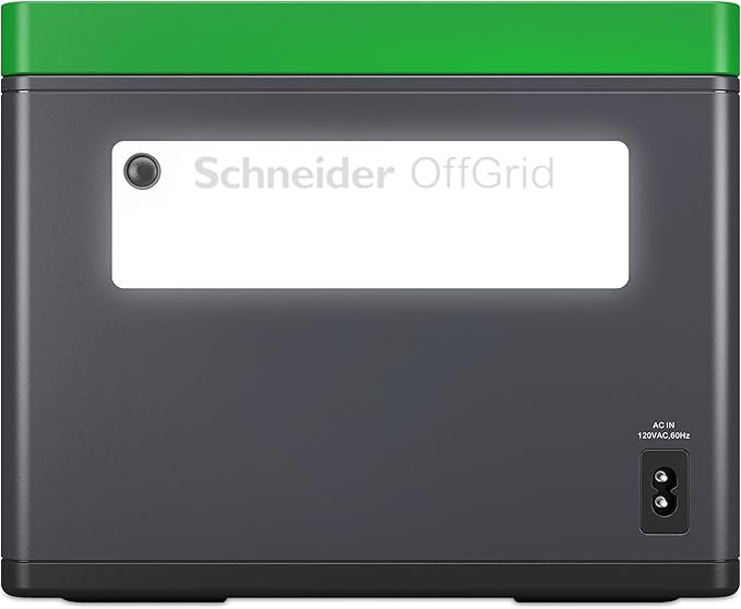 Schneider OffGrid Portable Power Station 738W / 728Wh Portable Solar Generator for Camping or Home