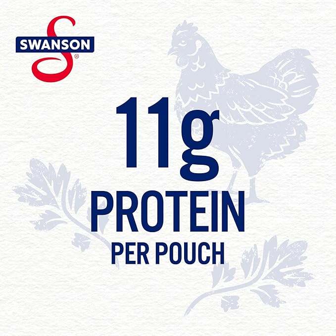 Swanson Garlic and Herbs White Chunk Fully Cooked Chicken, Ready to Eat, Simple On-the-Go Meals