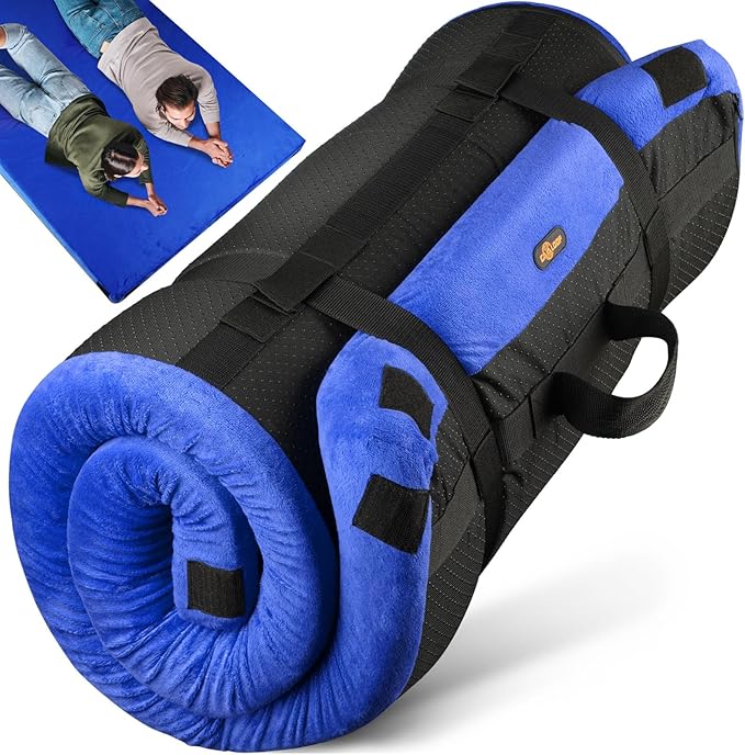 3 Inch GAIALOOP Thick Memory Foam Camping Mattress Sleeping Pad [Car/Tent/Cot] Glamping Portable