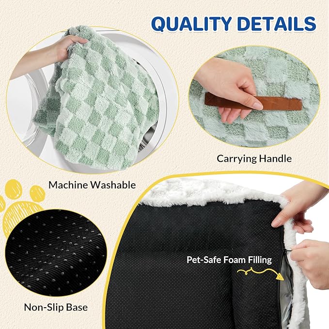 Large Dog Bed Sofa, Fluffy Pet Bed for Medium and Large Dogs, Supportive Dog Couch Sofa for Dogs