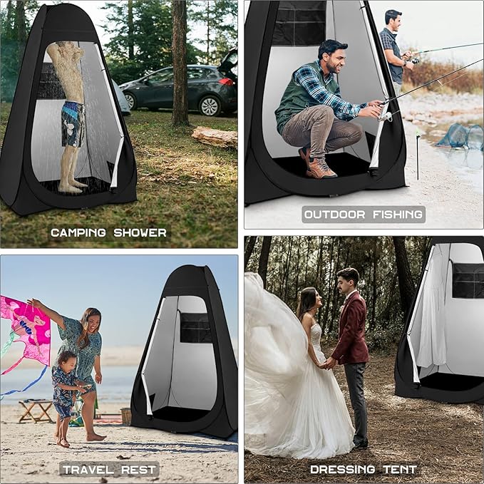 BRIAN & DANY Pop Up Shower Tent, Portable Privacy Camping Changing Tent, Camp Toilet Bathroom Pod