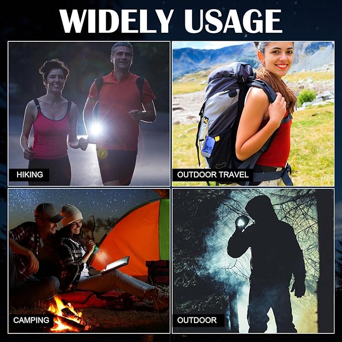 Mudder 24 Pieces Hand Crank Flashlight with LED Self Powered Charging Torch Dynamo for Camping