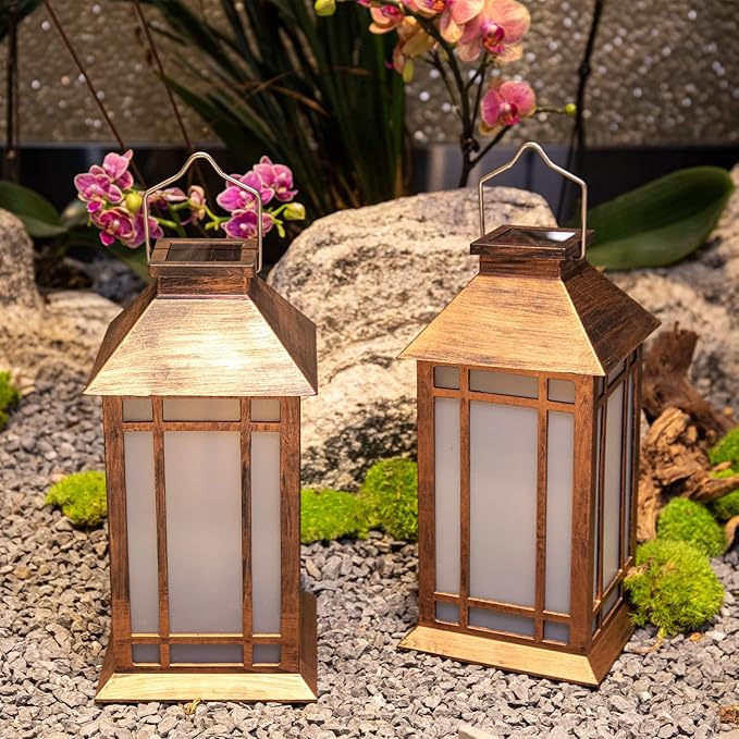 Afirst Solar Lantern Outdoor, Hanging Lights Decorative Outdoor Lighting Waterproof Umbrella Lights