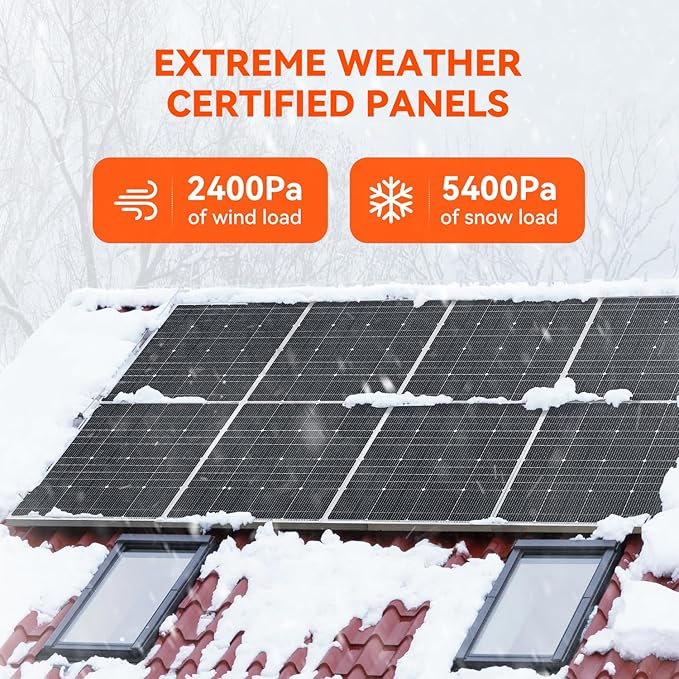 RICH SOLAR 250W 24V 16BB Cell Monocrystalline Solar Panel N-Type Cells High Efficiency Solar Module