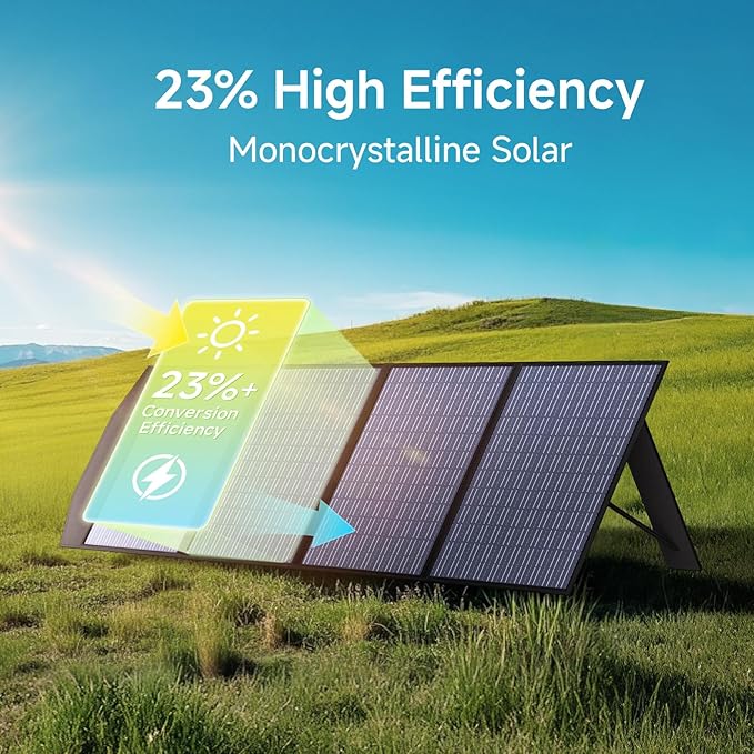 ALLPOWERS SP033 200W Portable Solar Panel Foldable, 23% High Efficiency Solar Charger with MC4