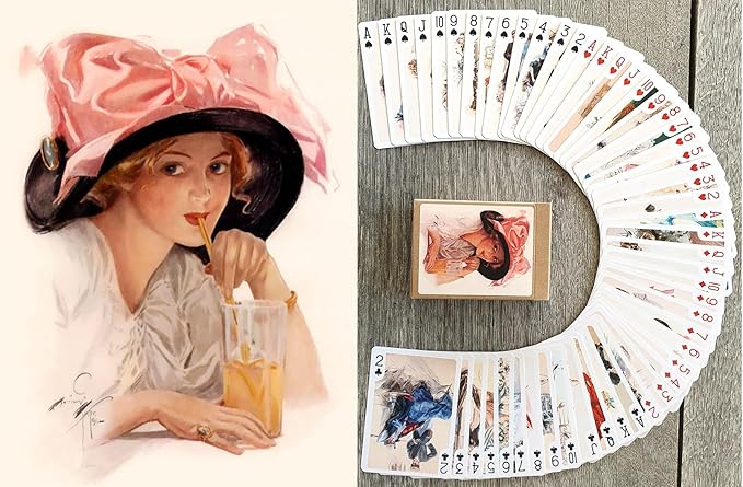 Edwardian Elegance Playing Cards (Poker Deck 54 Cards All Different) Beautiful Ladies in Romantic