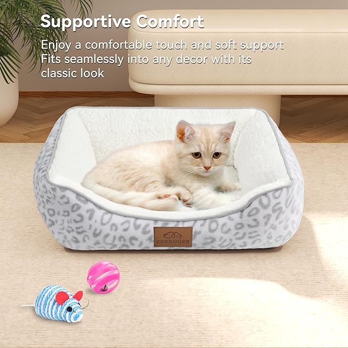 Rectangle Cat Dog Bed for Large Medium Small Pets Indoor Outdoor Machine Washable Sleeping Sofa