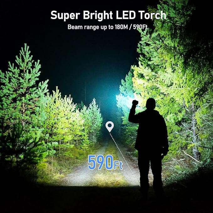 10 Pieces LED Flashlights Torch, High Lumens Mini Flashlight Waterproof Pocket Flash Light with 3