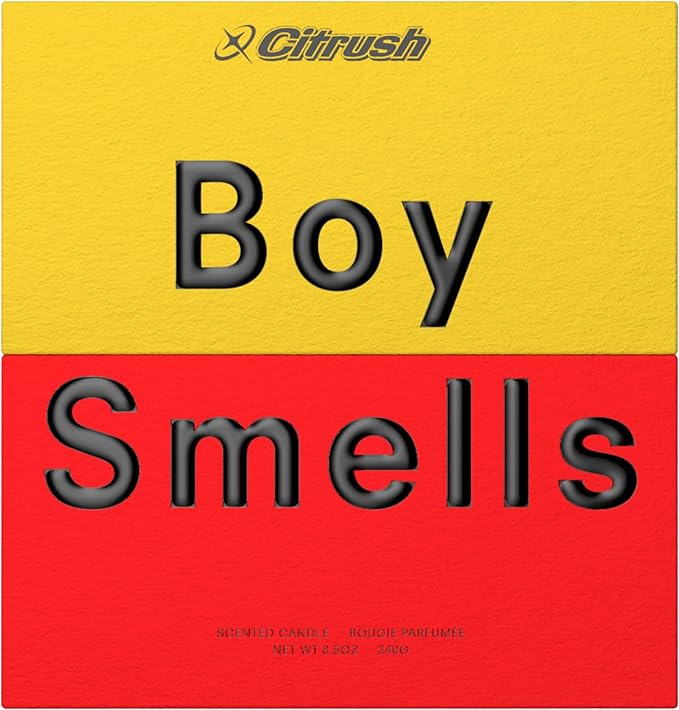 Boy Smells Citrush Candle – Bright Citrus Aroma – Warm Musk Finish – Pomelo Oil – Clean Burning