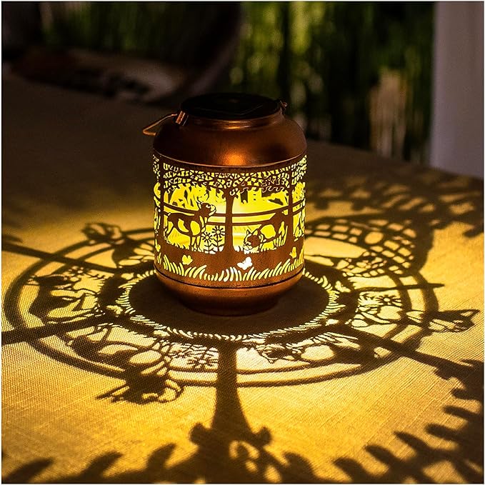French Bulldog Solar Lanterns Outdoor Waterproof,Hanging Solar Lights French Bulldog Gifts for