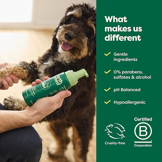 Earth Rated Waterless Dog Shampoo & Conditioner, Convenient No-Rinse Wash for Cleaning