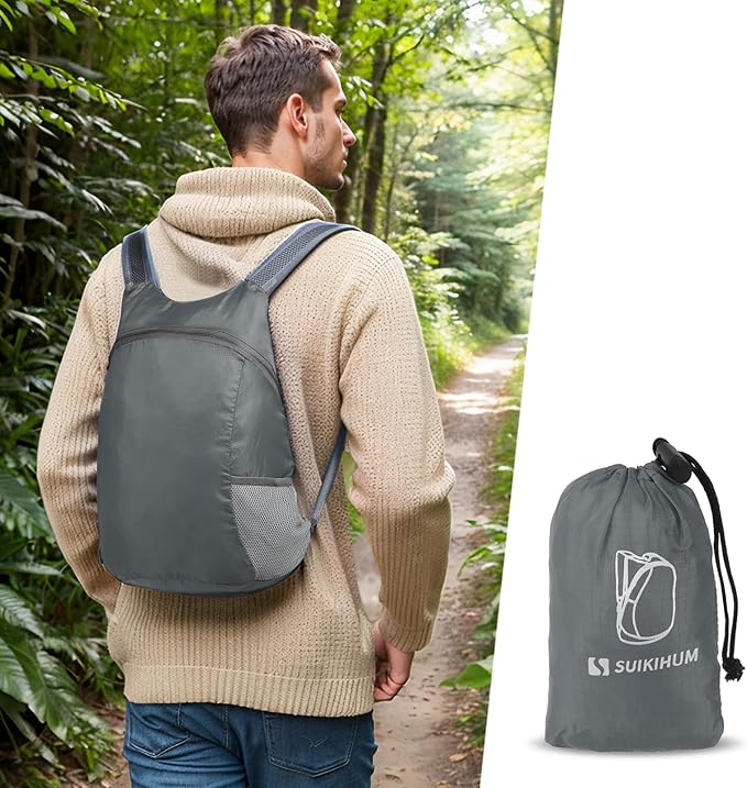 20L Ultra Hiking-Daypack Lightweight Foldable Travel Packable Backpack for Camping Cycling