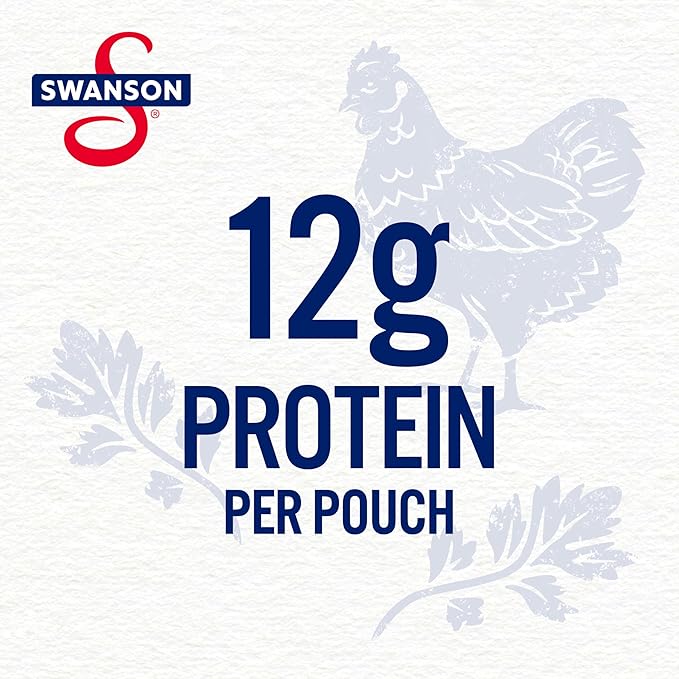Swanson Original White Chunk Fully Cooked Chicken, Ready to Eat, Simple On-the-Go Meals, 2.6 OZ
