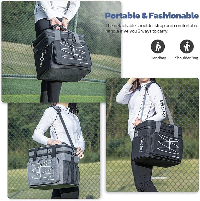 Maelstrom Collapsible Soft Cooler Bag, 24/30/60/75 Cans Beach Cooler, Ice Chest, Leakproof &