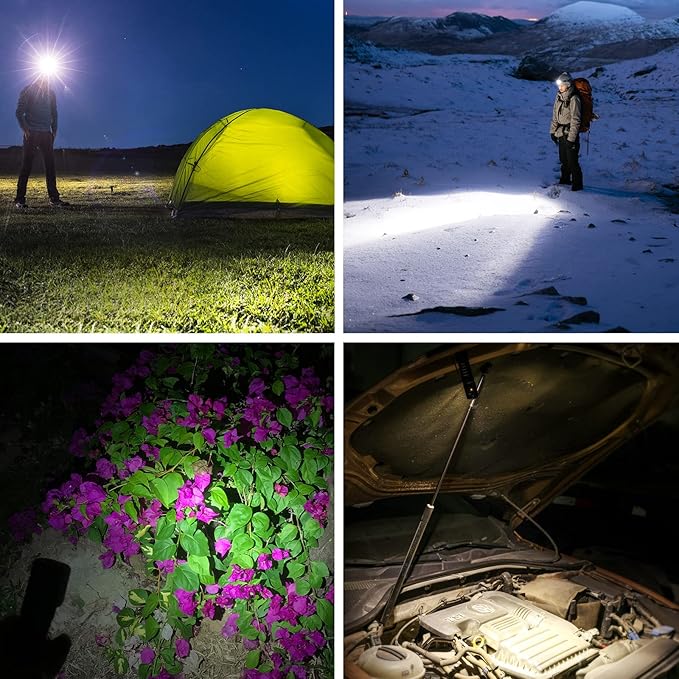 Wurkkos HD20 Rechargeable Headlamp Flashlight, Spotlight&Floodlight 90CRI 5000K Rechargeable