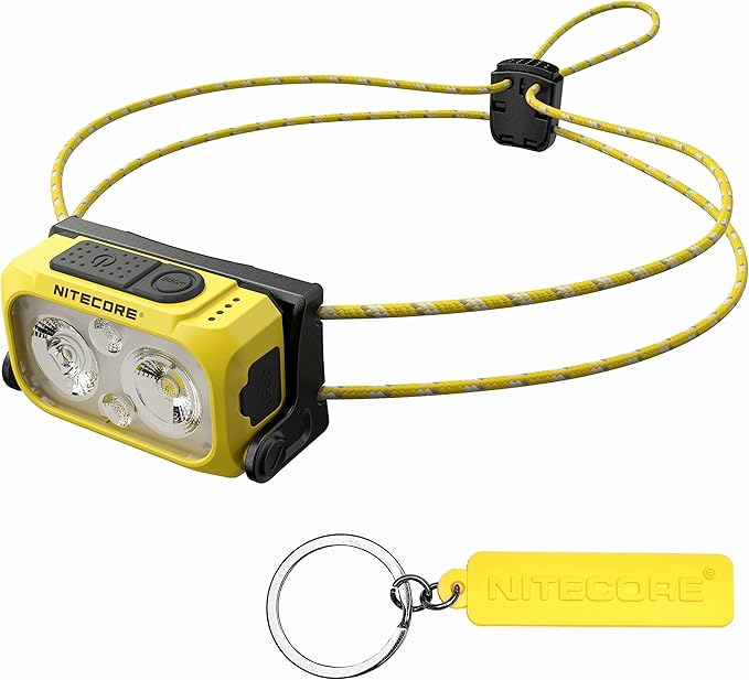 Nitecore NU21 360 Lumen Ultra Lightweight Outdoor Headlamp Dual Beam USB-C Rechargeable Headlight