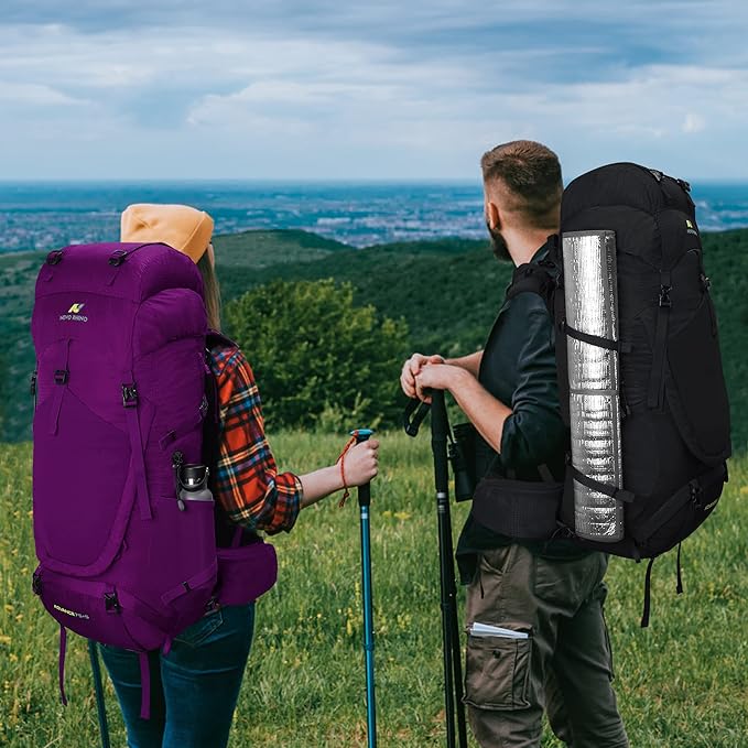 N NEVO RHINO Internal Frame Hiking Backpack 50/60/65/70/80L, Mountain Climbing Camping Backpack