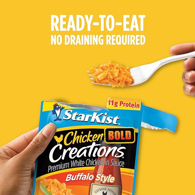 StarKist Chicken Creations BOLD Buffalo Style, 2.6 oz Pouch (Pack of 12)