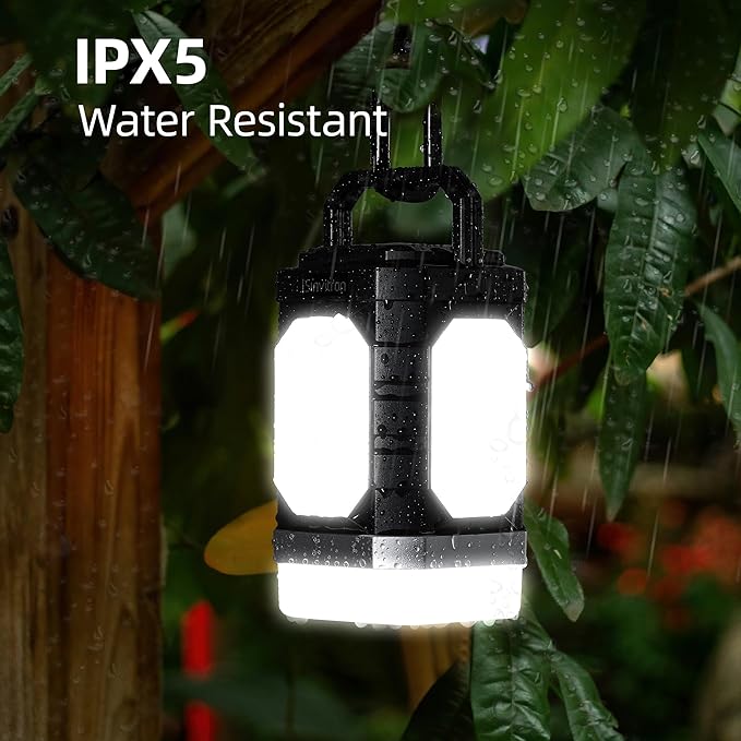 Sinvitron Camping Lantern Rechargeable??0,000mAh Portable Camping Lights, QC3.0 Fast Charging,1000