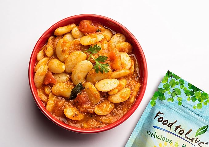 Food to Live Organic White Kidney Beans, 1.5 Pounds Whole Raw Dried Beans, Vegan, Kosher, Bulk.