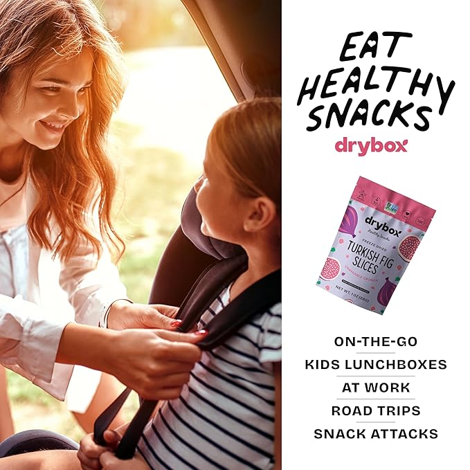 Drybox Freeze Dried Fig Slices | 100% Natural Fruit | Freeze Dried Fig Source | No Sugar &