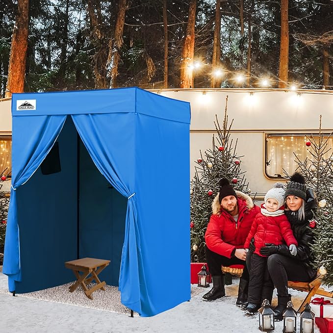 EAGLE PEAK Flex Compact 5x5 Pop-up Canopy Changing Room, Portable Privacy Dressing Room for Indoor