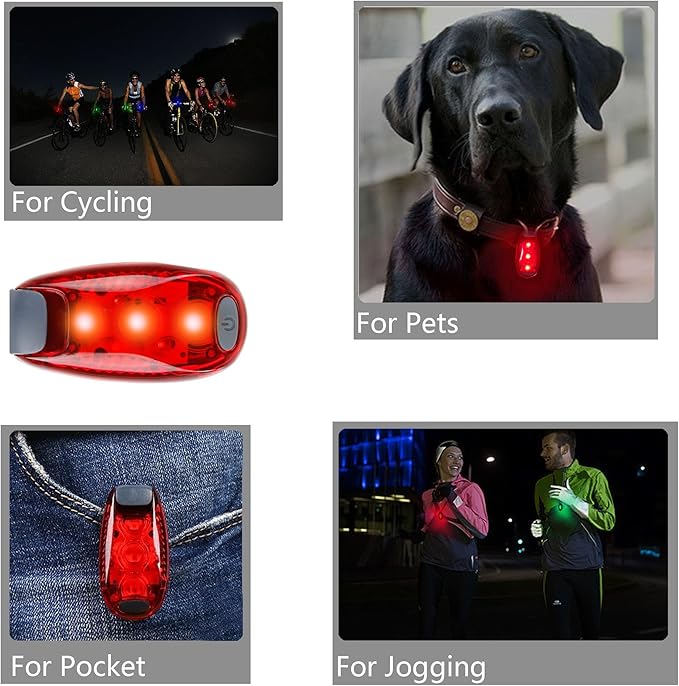 STURME LED Safety Light Strobe Lights for Daytime Running Walking Bicycle Bike Kids Child Woman Dog