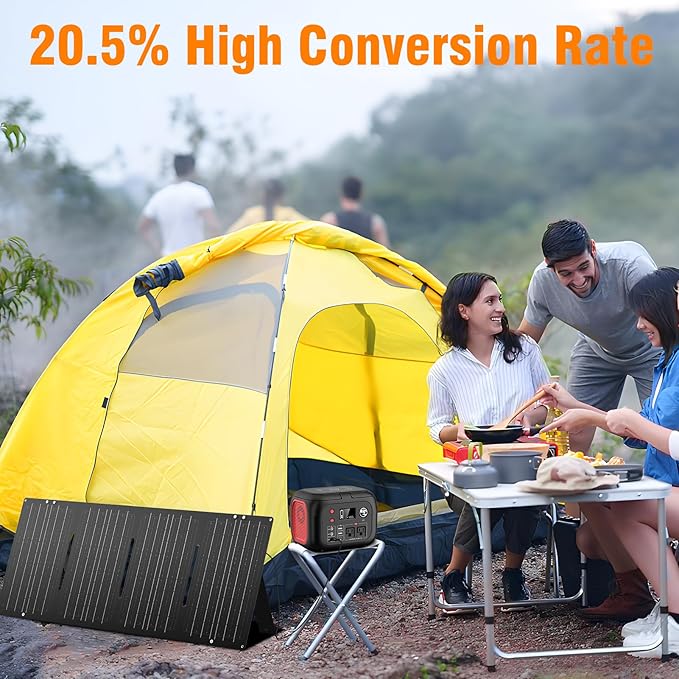 60W YT60 Solar Panel Charger Solar Battery High Efficiency Camping Waterproof IP68 Solar Panel with