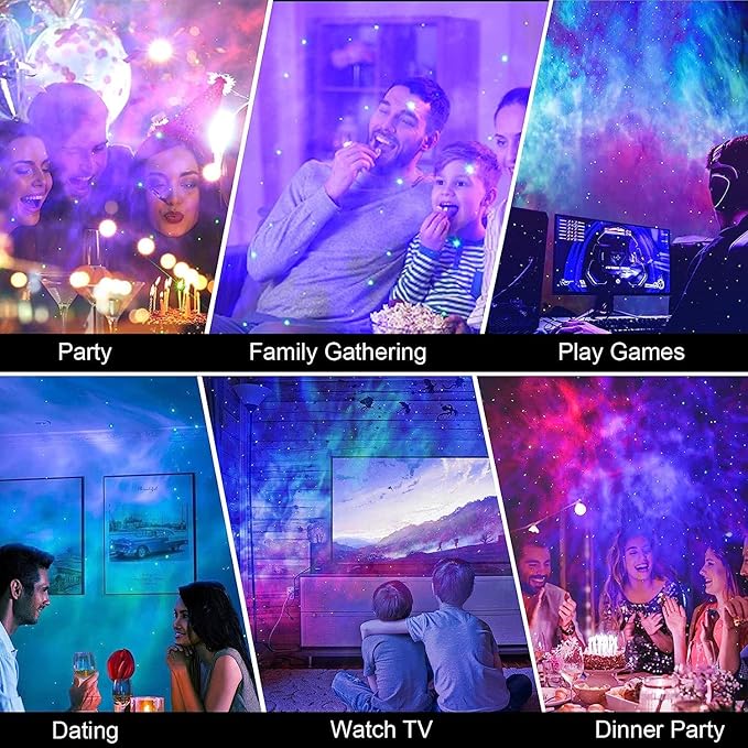 Star Projector, Galaxy Projector for Bedroom, Smart APP & Voice Control Galaxy lamp, Compatible