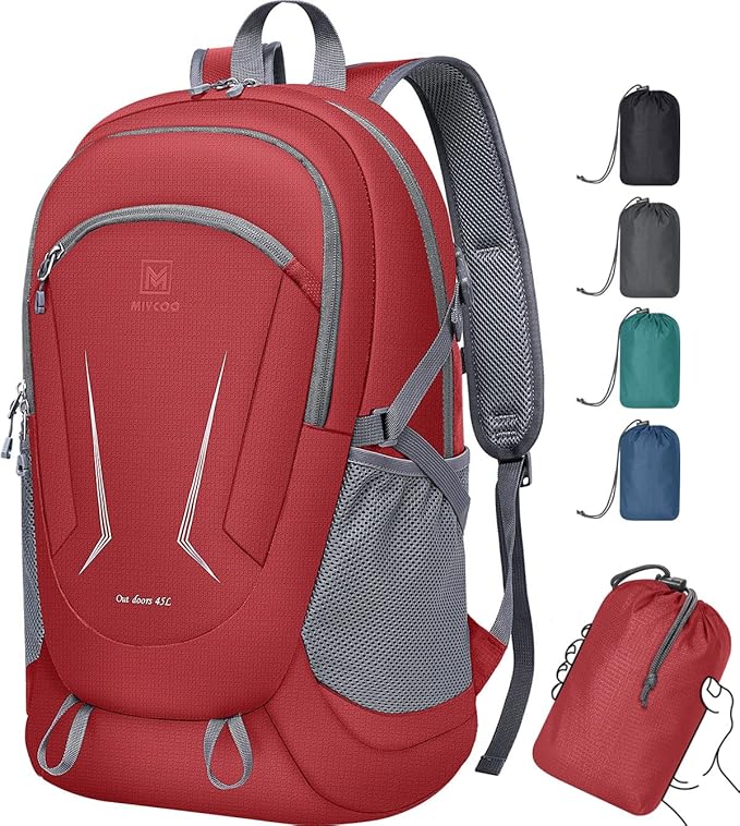 MIYCOO Backpack - Ultra Lightweight Packable Backpack for Travel Camping, 45L Hiking Back Pack