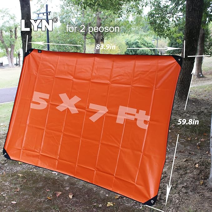 LYN Heavy Duty Emergency Blanket Survival Gear Waterproof Insulated Blanket Emergency Tarp for