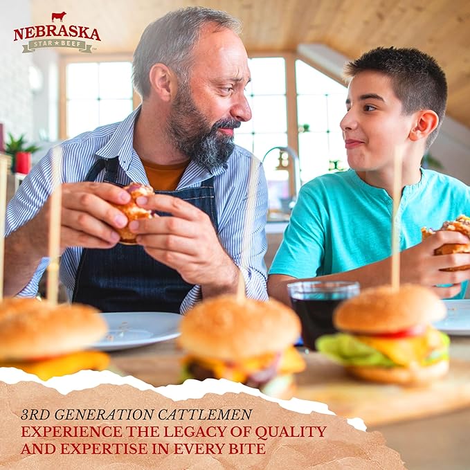 Nebraska Star Beef Angus Ground Beef (10-1lb packages) -Prestige, ground beef, frozen hamburger