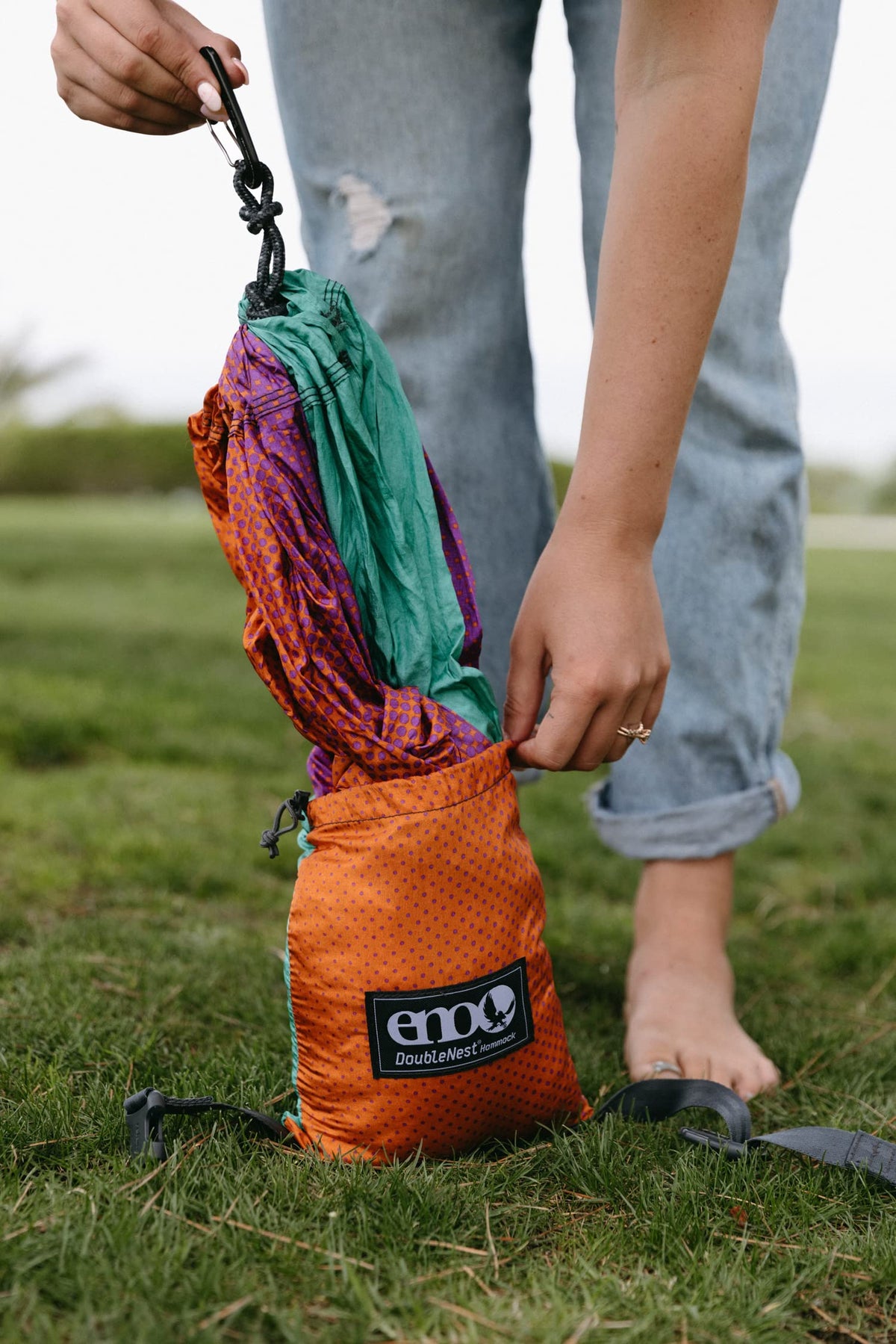 ENO DoubleNest Hammock - Lightweight, Portable, 1 to 2 Person Hammock - for Camping, Hiking