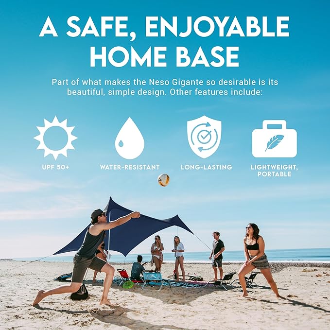 Neso Gigante - Portable Beach Tent - Ideal to Enjoy with Family and Friends - UPF 50+