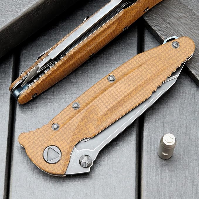 Eafengrow EF55 Pocket Knife Folding Knife G10 Handle D2 Steel Blade Folder EDC Tool Knifes for