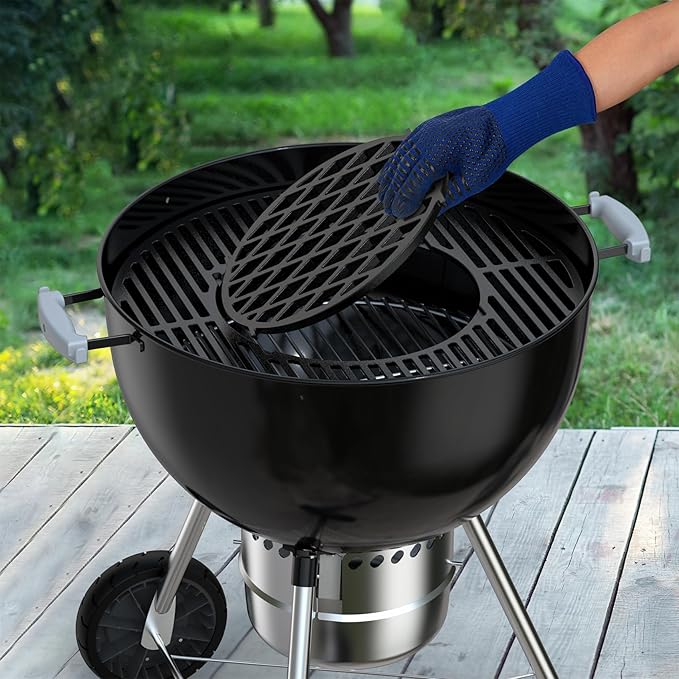 Charkettle Cast Iron Gourmet BBQ System 11.8 Inch Sear Grate Replacement for 8834, Thick