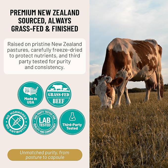 Beef Liver Gentle ??New Zealand Grass-Fed, Grass-Finished Desiccated Beef Liver Supplement with