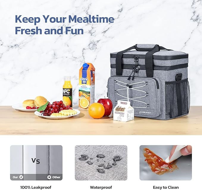 Maelstrom Collapsible Soft Cooler Bag, 24/30/60/75 Cans Beach Cooler, Ice Chest, Leakproof &