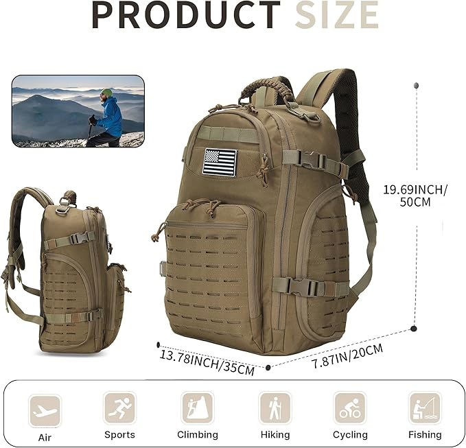 30L Hiking Backpack Lightweight Outdoor Daypack Camping Backpack Outdoor Travel Daypack Day Pack
