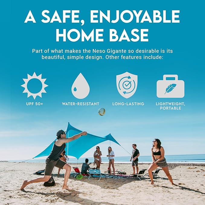 Neso Gigante - Portable Beach Tent - Ideal to Enjoy with Family and Friends - UPF 50+